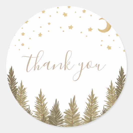 ウッドランドベイビーシャワー ラウンドシール (正面)