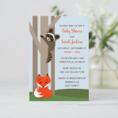 ウッドランドベイビー ベビーシャワー招待状 招待状 (スタンド正面)