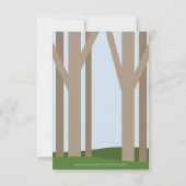 ウッドランドベイビー ベビーシャワー招待状 招待状 (裏面)