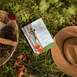 ウッドランドベイビー ベビーシャワー招待状 招待状