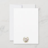 ウッドランドベビーかわいいハリネズミ サンキューカード (裏面)