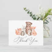 ウッドランドベビーアニマルサンキューカード カード (スタンド正面)