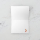 ウッドランドベビーアニマルズベビーシャワー | サンキューカード (内部)