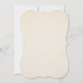 ウッドランドベビーキツネディアバニーイースターベイビーシャワーイン 招待状 (裏面)