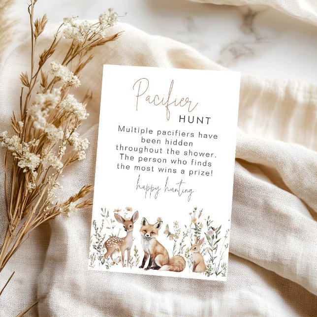 ウッドランドベビーシャワーおしゃぶり狩りゲーム (クリエイターアップロード済み)