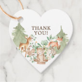 ウッドランドベビーシャワーお気に入りギフトラベル フェイバータグ (正面)