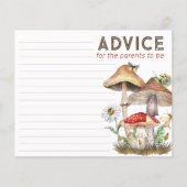 ウッドランドベビーシャワーアドバイスカード | ムシャお洒落ー (正面)