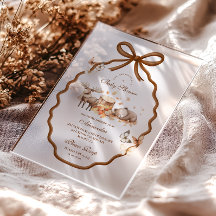 ウッドランドベビーシャワーギンガム秋