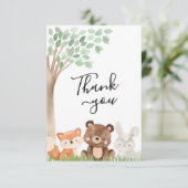 ウッドランドベビーシャワーサンキューカード サンキューカード (スタンド正面)