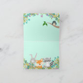 ウッドランドベビーシャワーサンキューカード サンキューカード (内部)