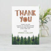 ウッドランドベビーシャワーサンキューカード サンキューカード (スタンド正面)