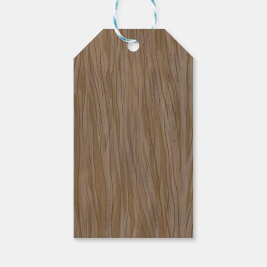 ウッドランドベビーシャワーメッセージカード ギフトタグ (裏面)