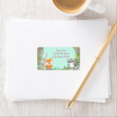 ウッドランドベビーシャワー住所 シール (インサイチュ)