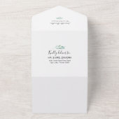 ウッドランドベビーシャワー招待状&アドバイスカード オールインワン招待状 (外側)