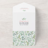 ウッドランドベビーシャワー招待状&アドバイスカード オールインワン招待状 (外側)