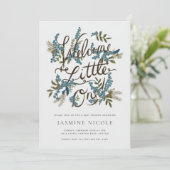 ウッドランドベビーシャワー招待状 招待状 (スタンド正面)