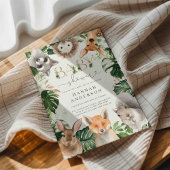 ウッドランドベビーシャワー招待状 招待状