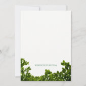 ウッドランドベビーシャワー招待状 招待状 (裏面)