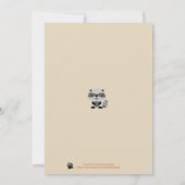 ウッドランドベビーシャワー招待状*男/女/驚き* 招待状 (裏面)