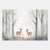 ウッドランドベビーシャワー ラッピングペーパーシート (正面2)