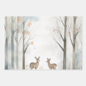 ウッドランドベビーシャワー ラッピングペーパーシート (正面)