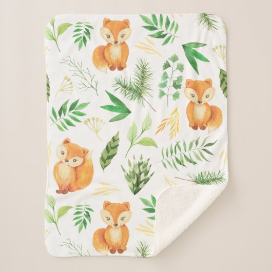 ウッドランドベビーブランケット シェルパブランケット (正面)