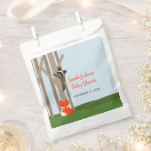 ウッドランドベビーベビーシャワー フェイバーバッグ (クリップ留めされた状態)