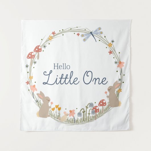 ウッドランドベビー子供部屋ウォールアート タペストリー (正面)