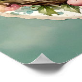 ウッドランドベビー春ロビンズ。春。イースター. ポスター (角)