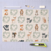 ウッドランドベビー森林動物 薄葉紙 (クラフト)