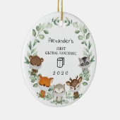 ウッドランドベビー第1初めてのクリスマス世界大流行 セラミックオーナメント (右)