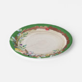 ウッドランドベビー誕生日 ペーパープレート (アングル)