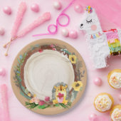 ウッドランドベビー誕生日 ペーパープレート (パーティー)