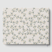 ウッドランドベビー象の葉の任意の年齢誕生日 ゲストブック (裏面)