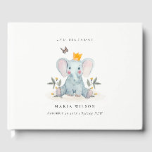 ウッドランドベビー象の葉の任意の年齢誕生日