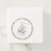 ウッドランドベビー象の葉の任意の年齢誕生日 フェイバータグ (インサイチュ)