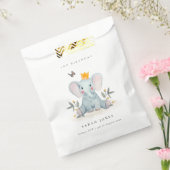 ウッドランドベビー象の葉の任意の年齢誕生日 フェイバーバッグ (封をした状態)