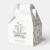 ウッドランドベビー象の葉の任意の年齢誕生日 フェイバーボックス (裏面サイド)