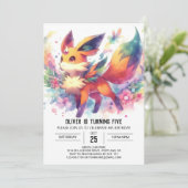 ウッドランドボホキツネ誕生日 招待状 (スタンド正面)