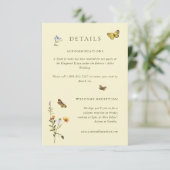 ウッドランドボホヴィンテージボタニカルウェディングの詳細 エンクロージャーカード (スタンド正面)