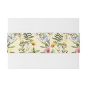 ウッドランドボホヴィンテージ植物野草結婚の花 招待状ベリーバンド (裏面例)