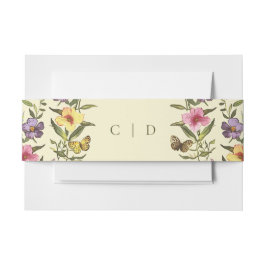 ウッドランドボホヴィンテージ植物野草結婚の花 招待状ベリーバンド