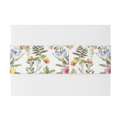 ウッドランドボホヴィンテージ植物野草結婚の花 招待状ベリーバンド (裏面例)