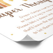 ウッドランドボホーレインボー金ゴールドベビーおむつ思考 ポスター (角)