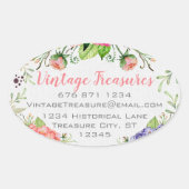 ウッドランドボーフローラ業又は航空機 楕円形シール (正面)