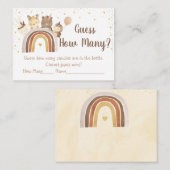 ウッドランドボーホレインボーいくつゲームを推測 エンクロージャーカード (正面/裏面)