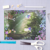 ウッドランドマジカルフラワーフォレストディアー&バニー 薄葉紙 (クラフト)