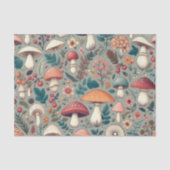 ウッドランドマッシュルームのコラージュの切り離 薄葉紙 (正面)