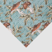 ウッドランドマッシュルームオンティール（緑がかった色）ティッシュペーパー 薄葉紙 (詳細)