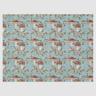 ウッドランドマッシュルームオンティール（緑がかった色）ティッシュペーパー 薄葉紙